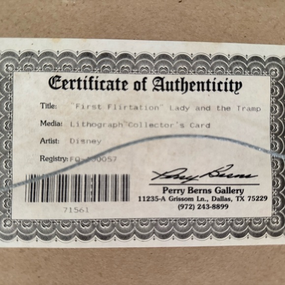 Framed Lady and the Tramp Art Print - Picture 3 of 3